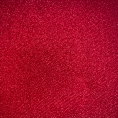Red Velvet Furnishing Fabric with F/R Back-coating